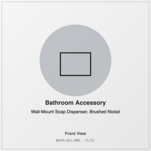 Wall-Mount Soap Dispenser, Brushed Nickel