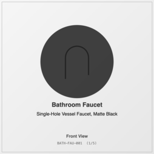 Single-Hole Vessel Faucet, Matte Black