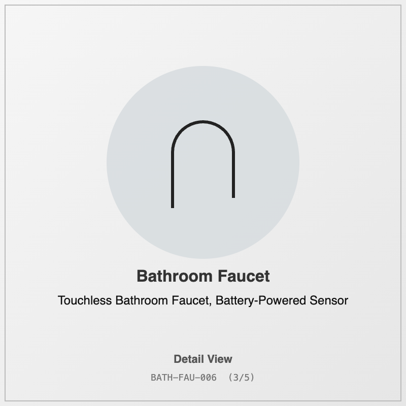 Touchless Bathroom Faucet, Battery-Powered Sensor - Image 3