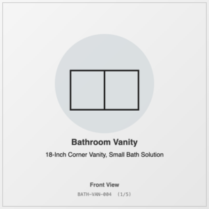 18-Inch Corner Vanity, Small Bath Solution