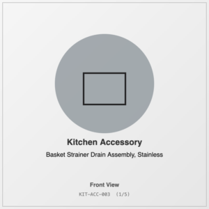 Basket Strainer Drain Assembly, Stainless