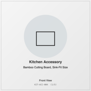 Bamboo Cutting Board, Sink-Fit Size