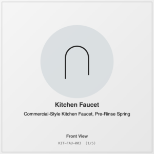Commercial-Style Kitchen Faucet, Pre-Rinse Spring